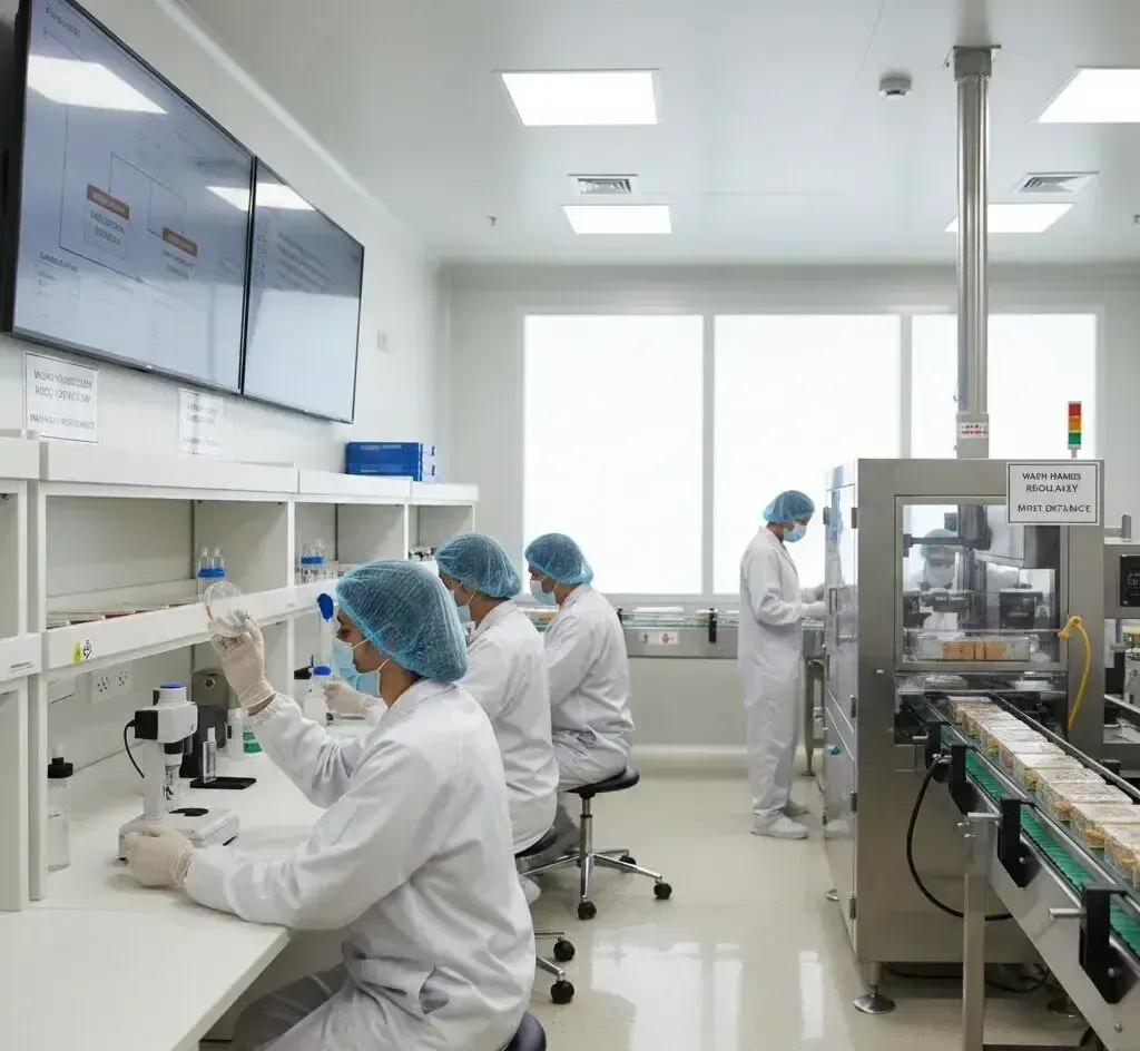Hygienic food processing, wholesale grocery packaging, and retail distribution lines at Moldavor Foods SRL Moldova - Moldavor Foods SRL - Packaged Food & Wholesale Grocery (49)