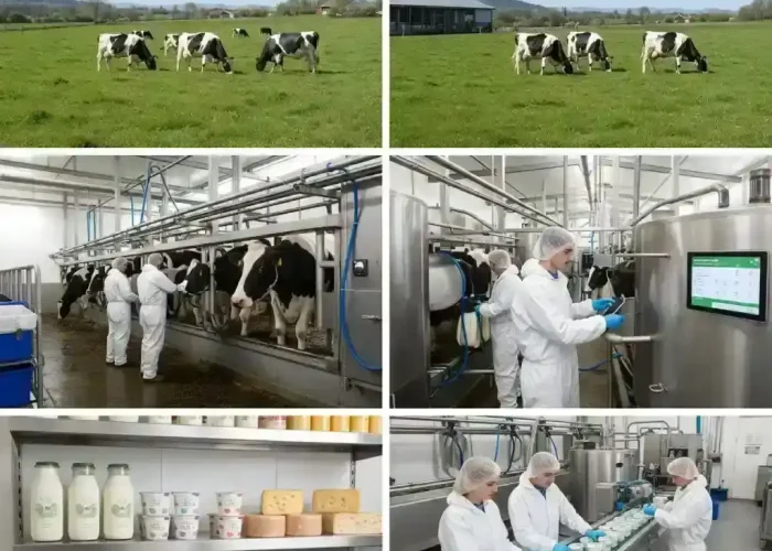 fresh pasteurized milk bottling and milk manufactural
